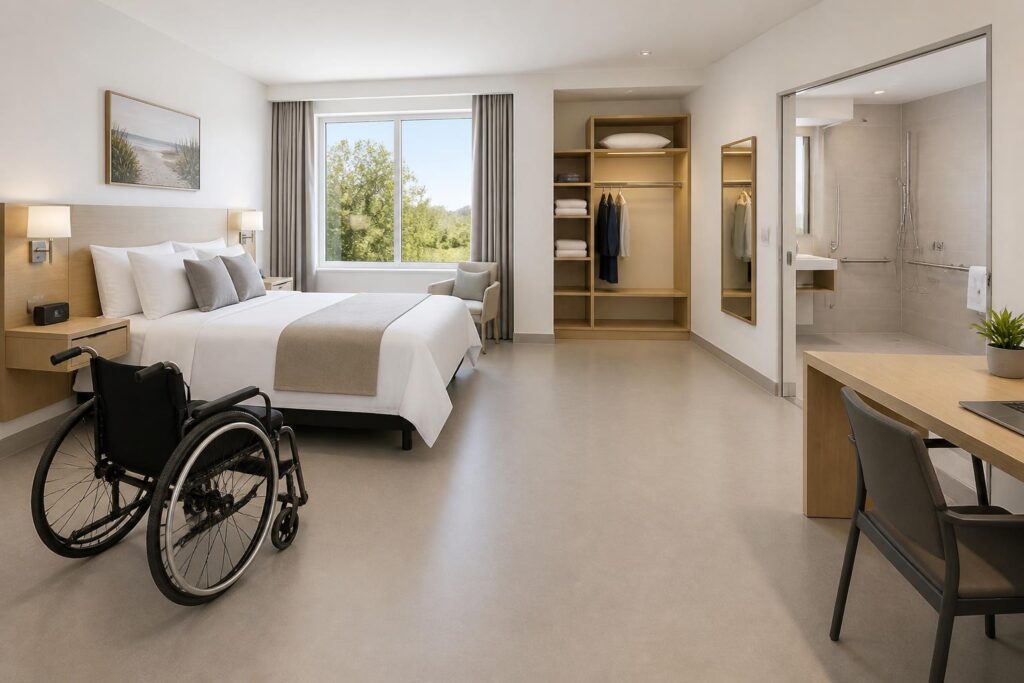 découvrez les dimensions essentielles pour aménager une chambre pmr accessible et confortable, garantissant un espace adapté aux besoins des personnes à mobilité réduite.