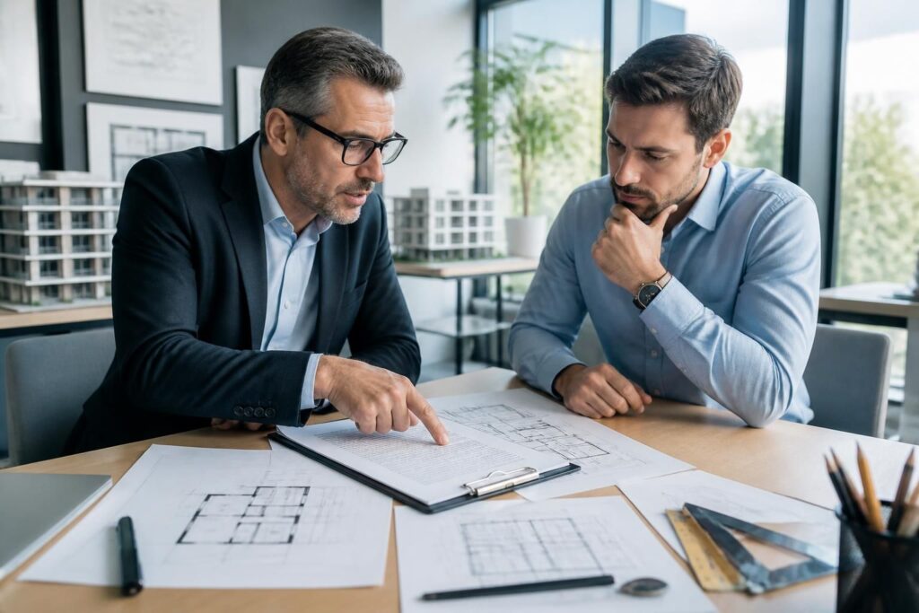 découvrez les clauses essentielles à vérifier dans un contrat d'architecte pour sécuriser votre projet immobilier avant la signature.